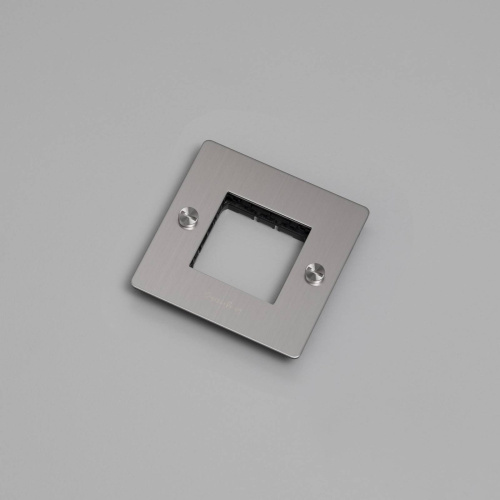 Рамка 1G steel logo