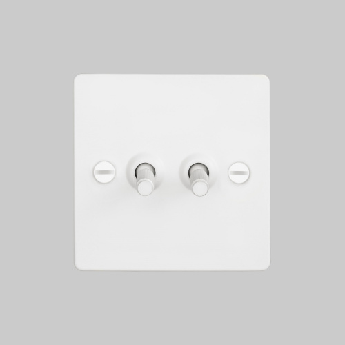 Выключатель 2G Toggle White фото 2