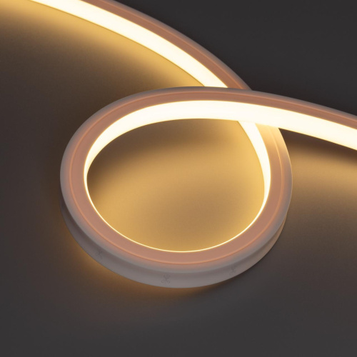 Светодиодная лента герметичная NOVA-TOP-PU-A120-16x15mm 24V Warm3000 (10 W/m, IP68, 1m, wire x1) Arlight 050606