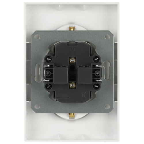 Розетка ЭРА Arktik 16-2107-04 без заземления двойная 2X2P 16А-250В шампань Б0071684 фото 4