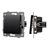 Механизм выключателя одноклавишный перекрёстный SWT-MKX1-PL-BK-V (250V, 10A) Arlight 049876