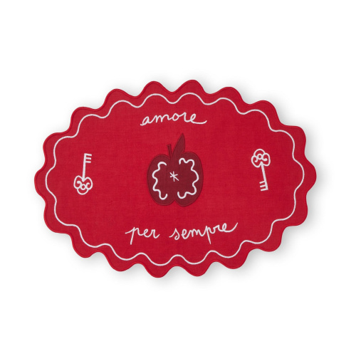 Салфетка под приборы Amore per sempre Red