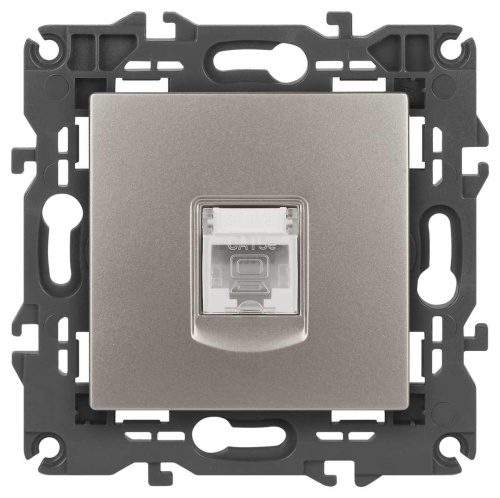 Розетка ЭРА Elegance 14-3107-16 RJ45, титан Б0065764