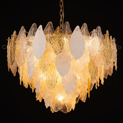 Люстра Cloyd SENEGAL-A C21 / Ø80 см - с золотыми листьями - золото (арт.10367) фото 4