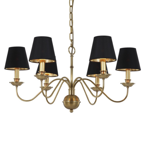 Люстра Cloyd MIDWEST C6 / черн. абажур - Ø68 см - латунь (арт.10062) Люстра Cloyd MIDWEST C6 / черн. абажур - Ø68 см - латунь (арт.10062)