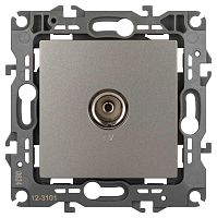 Розетка ЭРА Серия 12 12-3101-16 TV одиночная, титан Б0065717