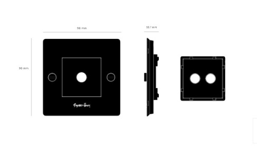 Рамка 1G Horizontal with Infills Smoked Bronze фото 3
