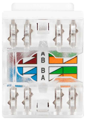 Коннектор ЭРА ОФИС 18-8002-01 RJ45 CAT6 UTP Keystone цвет белый Б0063290 фото 5