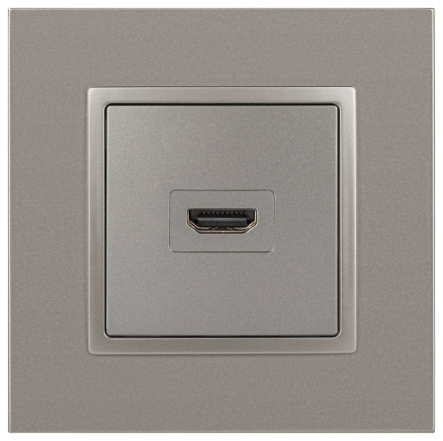 Розетка ЭРА Elegance 14-3114-16 HDMI титан Б0065778 фото 7