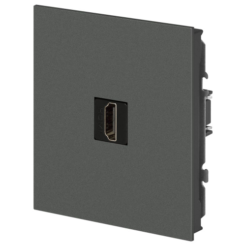 Розетка ЭРА Arktik 16-3114-06 HDMI графит Б0070509 фото 5