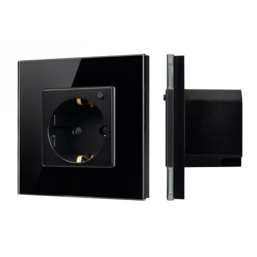 Розетка электрическая с Zigbee управлением SCT-OMALI-EUZB1-PL-BK (240V, 16A, Zigbee) Arlight 050216