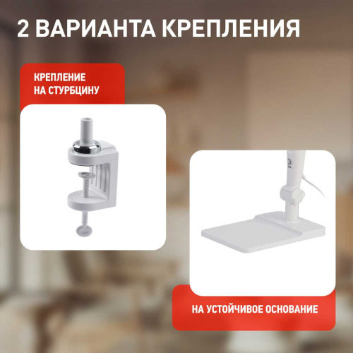 Настольная лампа ЭРА NLED-497-12W-W Б0052770 фото 10