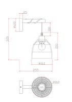 Настенный светильник (бра) Freya FR5334WL-01W