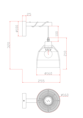 Настенный светильник (бра) Freya FR5334WL-01W