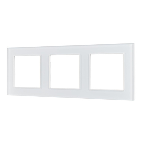 Рамка стеклянная FRM-GLARE-GS-3-WH Arlight 043799