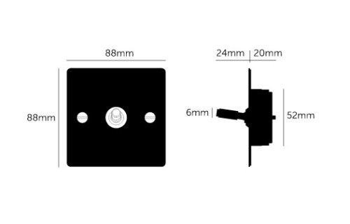 Выключатель 1G Toggle Brass фото 4