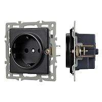 Механизм электрической розетки SCT-GP-MEU-PL-BK (250V, 16A) Arlight 043740