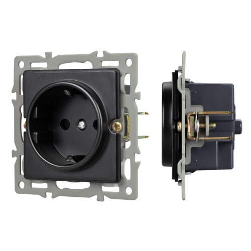 Механизм электрической розетки SCT-GP-MEU-PL-BK (250V, 16A) Arlight 043740