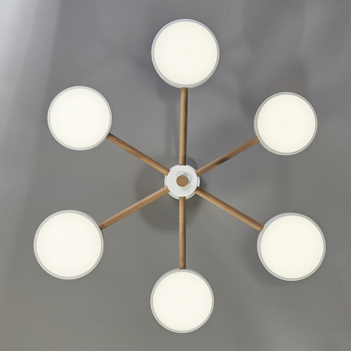 Потолочный светильник Escada 10236/6 LED*96W White/Wooden фото 3