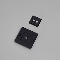 Рамка 1G Horizontal with Infills black