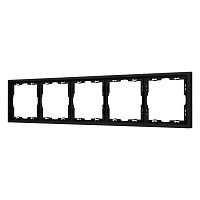 Рамка пластиковая FRM-NOBE-SFPL-5-BK Arlight 054228
