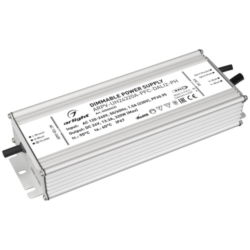 Блок питания Arlight ARPV-UH24320A-PFC-DALI2-PH 24V 320W IP67 13,3A 025654(2)