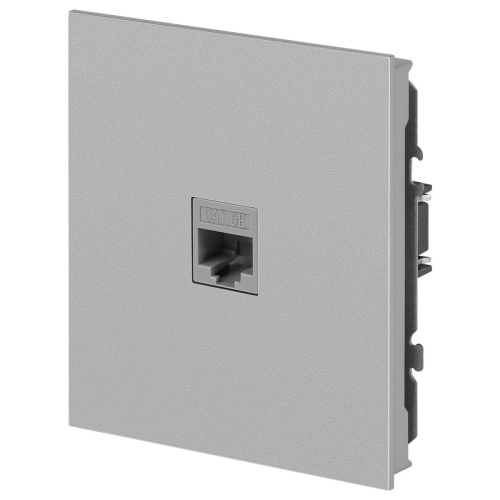 Розетка ЭРА Arktik 16-3107-03 информационная RJ45 алюминий Б0070476 фото 5