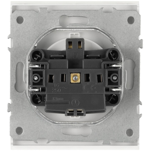 Розетка ЭРА Arktik 16-2101-08 с заземлением 2P+E Schuko 16А-250В белый матовый Б0070421 фото 4 Розетка ЭРА Arktik 16-2101-08 с заземлением 2P+E Schuko 16А-250В белый матовый Б0070421 фото 4