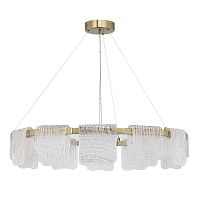 SL6021.203.66 Светильник подвесной ST-Luce золотистый/прозрачный LED 1*66W 3000K VOILE