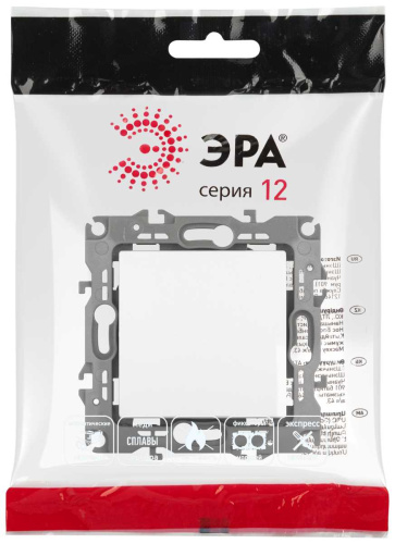 Переключатель перекрестный ЭРА Серия 12 12-1108-01М 10АХ-250В, белый матовый Б0065667 фото 3