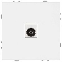 Розетка ЭРА Galaxy 15-3101-01 TV одиночная IP20 белый Б0070715