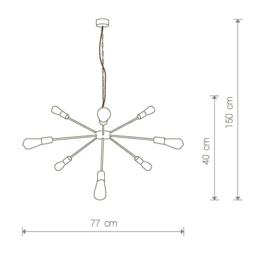 Подвесная люстра Nowodvorski Rod 9130 фото 3