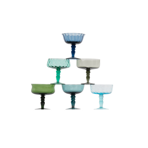 Набор бокалов Diseguale Blue/Green set of 6 фото 2