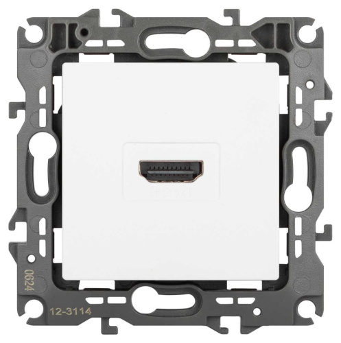 Розетка ЭРА Серия 12 12-3114-01М HDMI белый матовый Б0065724