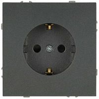 Розетка ЭРА Galaxy 15-2101-06 c заземлением 2P+E Schuko 16А-250В IP20 графит Б0070629