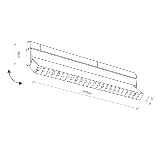 Трековый магнитный светильник Nowodvorski Focus Led Black 10151 фото 3