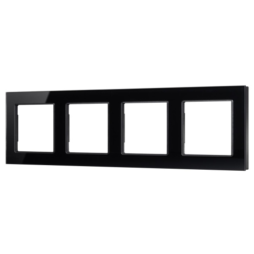 Рамка стеклянная FRM-GLARE-GS-4-BK Arlight 043803