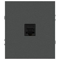 Розетка ЭРА Arktik 16-3107-06 информационная RJ45 графит Б0070479