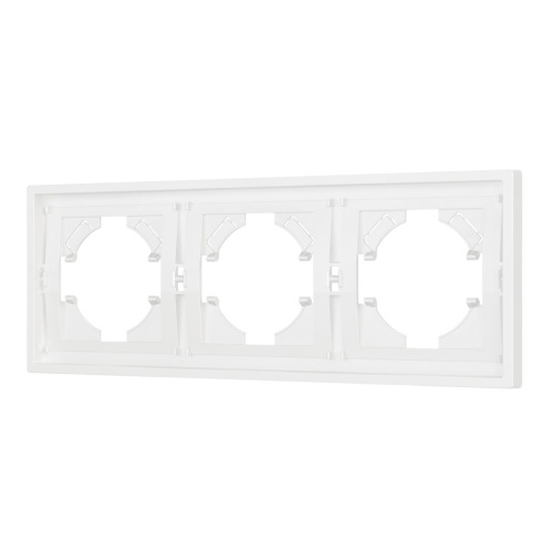 Рамка пластиковая FRM-TENDO-SFPL-3-WH Arlight 054653