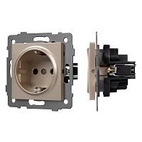 Механизм электрической розетки SCT-MEU1-PL-GD-V (250V, 16A) Arlight 049817