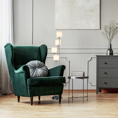 Напольный светильник Escada 1109/4 E14*40W Chrome/Beige фото 7