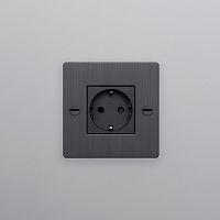 Розетка 1G Schuko Type F smoked bronze