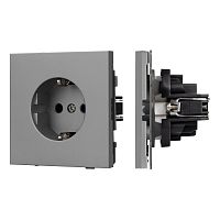 Механизм электрической розетки SCT-TENDO-MEU1-PL-GR (230V, 16A) Arlight 054080