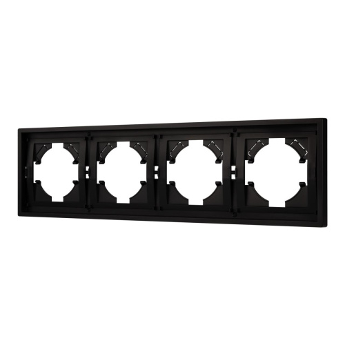 Рамка пластиковая FRM-TENDO-PL-4-BK Arlight 053848
