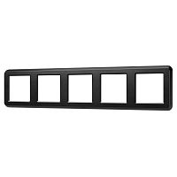 Рамка пластиковая FRM-VERSA-PL-5-BK Arlight 045191