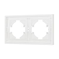 Рамка пластиковая FRM-TENDO-SFPL-2-WH Arlight 054649
