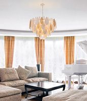 Люстра Cloyd SENEGAL-A C21 / Ø80 см - с золотыми листьями - золото (арт.10367)