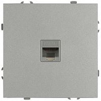 Розетка ЭРА Galaxy 15-3107-03 информационная RJ45 IP20 алюминий Б0070739