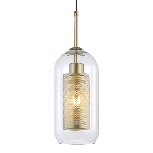 Подвесной светильник Escada 381/1S E27*60W Satin gold фото 2