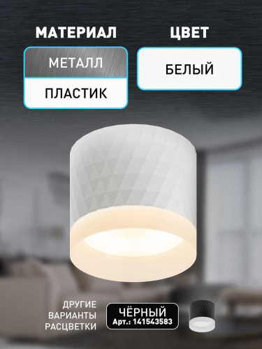 Настенно-потолочный светильник ЭРА OL37 WH Б0056385 фото 10